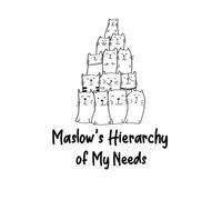 Maslow's Hierarchy of Needs Funny Cats Maslow's Pyramids Notebook Lined Journal Psychology Sociology