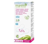 Masmi Flexi Panty Liners Adaptables Algodón Orgánico para Bikini Tanga G String, Biodegradable, Perfume, Cloro y Dioxina Libre (Individual)