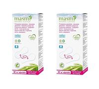 Masmi - Juego de 2 protectores de algodón orgánico para braguitas, bikini, tanga, tanga, tanga, tanga, hipoalergénico, biodegradable, sin perfume, cloro y dioxina (1)