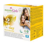 Masmi - Masmi Girls Día Compresas Ultrafinas (Talla 2) con Alas - 10 Unidades