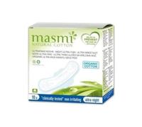 Masmi Natural Cotton, Absorbente bio ultra noche, pack de 10