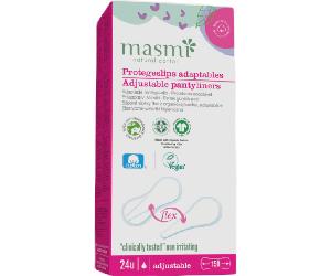 Masmi Protegeslips Adaptables Flex Algodón Orgánico 24 uds
