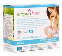 Masmi Discos de lactancia de tela lavables reutilizables 2 unidades 100 g