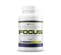 MASmusculo - Focus con Ashwagandha y L-Triptófano - 60 Cápsulas Vegetales - Bienestar Mental y Físico - Alivia Estrés - Funcionamiento Normal Sistema Nervioso - Disminuye Cansancio y Fatiga