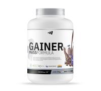 MASmusculo - Gainer Mass Formula - 3 Kg - Chocolate - Aumenta Masa Muscular - Proteína Suero de Leche y Caseína Micelar - L-Glutamina Kyowa y Creatina Creapure - Mezcla de Carbohidratos