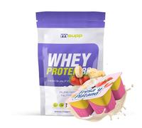 MASmusculo - Proteína Whey 80 - Bote de 1 Kg - Proteína Suero de Leche - Batido para Ganar Masa Muscular - Ayuda en la Recuperación Muscular - Sabor Fresa y Plátano