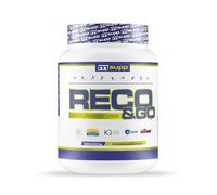 MASmusculo - Reco & Go - con L-Glutamina, Minerales y Vitaminas - Bote 1 Kg - Aumenta la Masa Muscular - Protege Contra el Daño Oxidativo - Previene la Fatiga - Sabor Chuches de Sandía