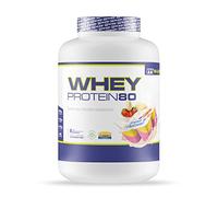 MASmusculo - Whey Protein80-2 Kg - Fresa y Plátano - Suplemento Deportivo Puro de Calidad - Proteína Whey - Con Lacprodan de Arla y Suero de Leche - Ayuda a Aumentar la Masa Muscular