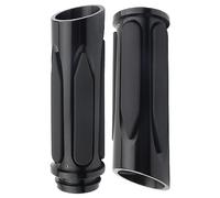 MASO 2 empuñaduras de manillar de 2,5 cm/1,0 pulgadas, estables antideslizantes, compatibles con modelos Harley, negro