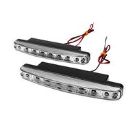 MASO 2 luces de circulación diurna superbrillantes de color blanco 8 LED DRL para coche