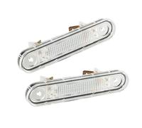MASO 2 luces de matrícula de luz blanca con lente transparente, 1984-1997 compatible con Me/rcedes-B*enz Clase E W124, 2 x 18 luces LED para placa de matrícula