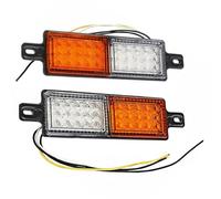 MASO 2 luces indicadoras de 30 LED para remolque de camión, luz indicadora lateral, apta para vehículos de 24 V, luz universal impermeable para señal de giro