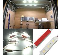 MASO 30 luces LED para interiores de coche, lámpara de lectura ultra brillante, luz de trabajo para camión, kit de coche, autocaravana, caravana, luz de techo (CC 12 V blanco)