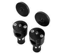 MASO Abrazaderas de montaje elevador de manillar, abrazaderas de montaje elevadoras de manillar adecuadas para manillares de 2,5 cm en motocicleta, color negro