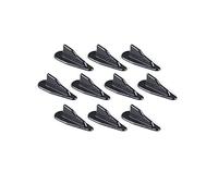 MASO Aletas de tiburón alerón ala universal EVO estilo PP techo aletas de tiburón alerón kit de ala generador vórtice 10 piezas