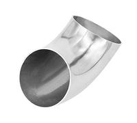 MASO Bends 90 grados 304 Kit de colector de tubo de escape de acero inoxidable curvas automáticas, 2.5 pulgadas/63 mm