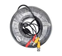 MASO Cable de alimentación de vídeo BNC 5m-100m RCA DC para cámara de videovigilancia DVR Kit de sistema de seguridad 30m