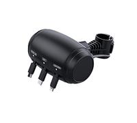 MASO Cargador de coche 3 en 1, cargador portátil con 3 puertos USB tipo C, retráctil, para asiento trasero, pasajeros, 18W, 3.6A, 12V, compatible con dispositivos Android y entrada USB