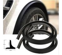 MASO - Guardabarros lateral universal para coche, 2 unidades, con herramienta de alineación para coche y camión, 150 cm, color negro