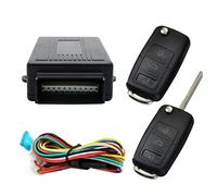 MASO - Kit de control remoto central para auto, cerradura universal de puerta con caja de control + 2 controles remotos de repuesto para cerradura central del coche