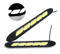 Maso Luces LED Diurnas, 2 Unidades Tira de Luces LED, 12 V 6 W Alta Potencia Impermeable Flexible DRL Conducción