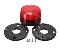 MASO Luz intermitente de alarma de 12 V, luz estroboscópica de seguridad, luz estroboscópica (roja) para coche, autocaravana, autocaravana, policía