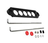 MASO Soporte de sujeción de batería negro, UniV/e*rsal Kit de sujeción de batería de coche con pernos J de 10 pulgadas, soporte de montaje de amarre de batería, bandeja de batería para