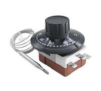 MASO Termostato capilar para coche, interruptor de control del ventilador del radiador de refrigeración, universal, ajustable, 0-120 °C, termostato mecánico de calefacción/refrigeración, 16 A