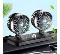 Maso Ventilador Automático de Doble Cabeza para Coche, 24 V, Ventilador de Refrigeración Automático, Grado de Ventilador de Coche Eléctrico