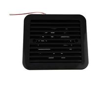 MASO Ventilador de refrigeración silencioso unidireccional de 12 V con puerto de escape lateral, ventilador de ventilación para coche, caravana, furgoneta (negro)