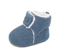 MASOCIO Botas Bebe Niño Niña Invierno Zapatillas Casa Zapatos Primeros Pasos Botines Botitas Patucos de Nieve Pantuflas Bebé Azul Marino Talla 19 6-12 Meses
