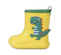 MASOCIO Botas de Agua Niño Niña Botas Respetuosas Botas Lluvia Bebe Kids Rain Boots Impermeables y Antideslizante Talla 30 EU Amarillo