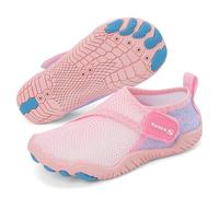 MASOCIO Escarpines Niña Calcetines Zapatillas de Agua para Piscina Verano Zapatos Playa Natacion Bebe Antideslizante Rosa EU 29