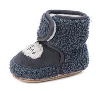 MASOCIO Patucos Bebe Niño Niña Invierno Botas Botitas Bebé Recién Nacido Zapatillas Casa Estar Botines Zapatos Primeros Pasos Talla 19 6-12 Meses Azul Marino