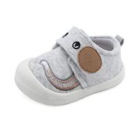MASOCIO Zapatillas Bebe Niño Zapatos Primeros Pasos Niños Deportivas Bebé Calzado Antideslizante Talla 18.5 Gris (Talla Fabricante: CN 13)