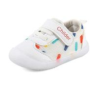 MASOCIO Zapatos Bebe Niña Niño Primeros Pasos Bebé Zapatillas Deportivas Antideslizante Talla 21.5 Blanco (Talla Fabricante: CN 18)