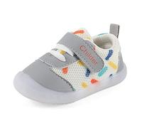 MASOCIO Zapatos Bebe Niña Niño Primeros Pasos Bebé Zapatillas Deportivas Antideslizante Talla 21.5 Gris (Talla Fabricante: CN 18)