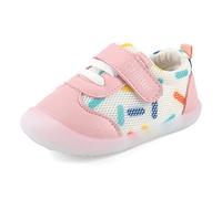 MASOCIO Zapatos Bebe Niña Primeros Pasos Bebé Zapatillas Deportivas Antideslizante Talla 21.5 Rosa (Talla Fabricante: CN 18)