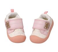 MASOCIO Zapatos Bebe Niña Primeros Pasos Bebé Zapatillas Respetuoso Deportivas Respetuosas Calzado Antideslizante Talla 21.5 Rosa