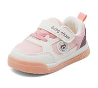 MASOCIO Zapatos Bebe Niña Primeros Pasos Zapatillas Respetuoso Deportivas Calzado Respetuosas Bebé Antideslizante Talla 21.5 Rosa