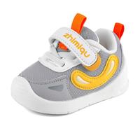 MASOCIO Zapatos Bebe Niño Niña Primeros Pasos Bebé Zapatillas Calzado Deportivas Respetuoso Antideslizante Talla 21.5 Gris (Talla Fabricante 19)