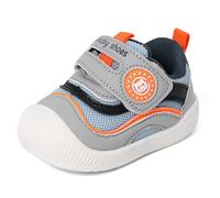 MASOCIO Zapatos Bebe Niño Niña Primeros Pasos Bebé Zapatillas Respetuoso Deportivas Calzado Respetuosas Antideslizante Talla 21.5 Gris