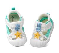 MASOCIO Zapatos Bebe Niño Niña Verano Sandalias Primeros Pasos Bebé Zapatillas Respetuoso Calzado Respetuosas Antideslizante Talla 21.5 Blanco