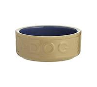Mason Cash - Cuenco para Perros con Letras, 18 cm, Color Beis y Azul