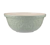 Mason Cash Home to Roost - Cuenco de cerámica de 29 cm con diseño de gallina y gallo en relieve | Capacidad de 4 litros | Utensilios clásicos para hornear para masa, pastelería y pastel | Apto para