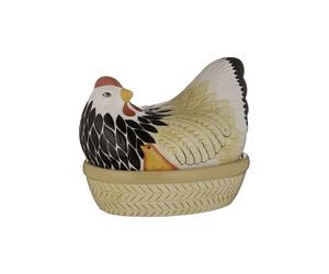 Mason Cash Madre Chip Resistente gallina Nido Huevos Almacenamiento, Multicolor,