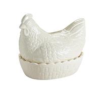 Mason Cash Nido de Huevo de gallina Color Crema, Organizador de Cocina Estilo rústico de Granja y Almacenamiento de Huevos, dolomita Duradera, diseño Resistente a Las astillas