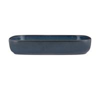 Mason Cash Reactive Blue - Bandeja rectangular para horno de cerámica de 31 cm, 2 litros con acabado esmaltado único, ideal para lasaña, asados, verduras y migas, apta para lavavajillas y microondas