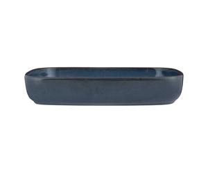 Mason Cash Reactive Blue - Bandeja rectangular para horno de cerámica de 31 cm, 2 litros con acabado esmaltado único, ideal para lasaña, asados, verduras y migas, apta para lavavajillas y microondas