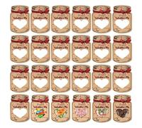 Mason Jar Cards, Holiday Greeting Cards, Valentine's Day Cards, Set of 24 Greeting Cards, Kids School Greeting Cards, Holiday Candy Cards, Valentine's Day Greetings, Cute Mason Jar Greeting Cards